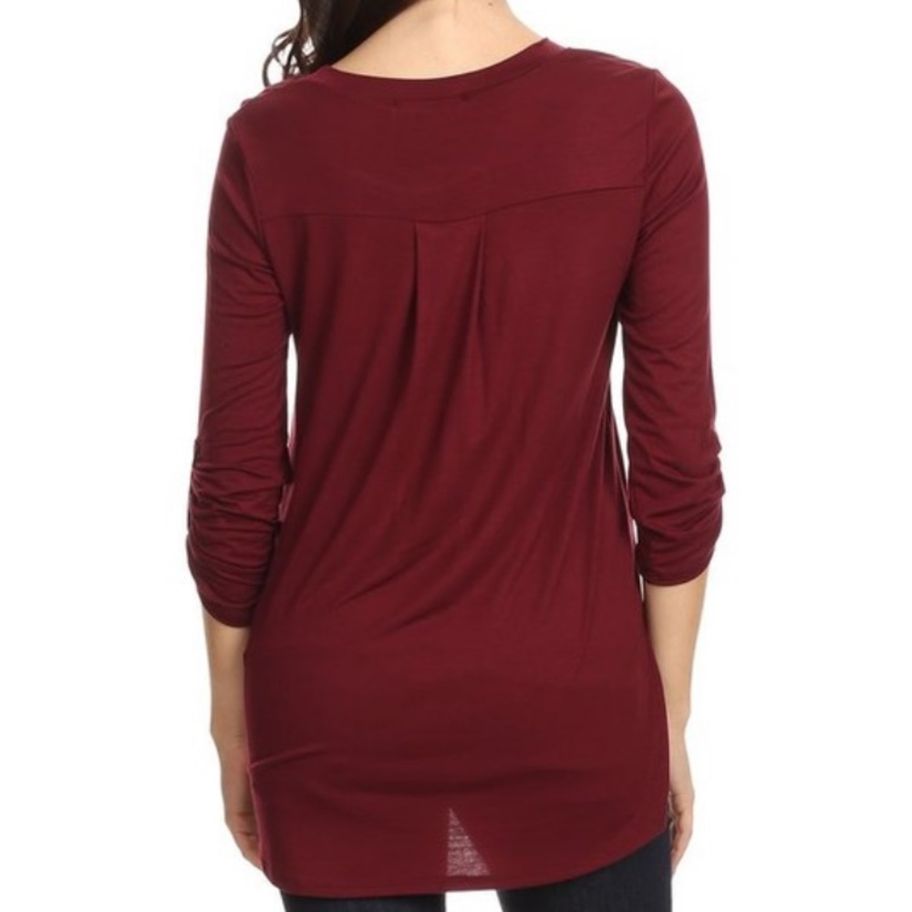 Red Knit Top - Picture 2 of 3